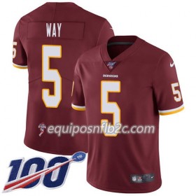 Camiseta Hombre NFL Washington Redskins Tress Way 5 Nike Rojo I 100th